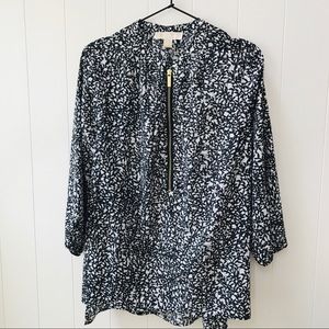 NWT Michael Kors Black & White Top